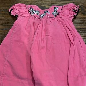 Secret Wishes Zebra Smocked Dress